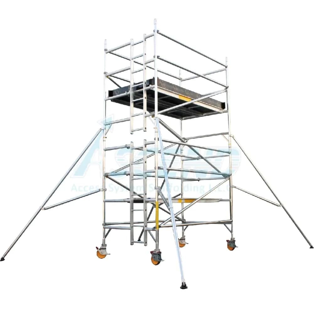 Aluminum Tower – Double Width (140 cm x 255 cm) – Platform 3.5 m