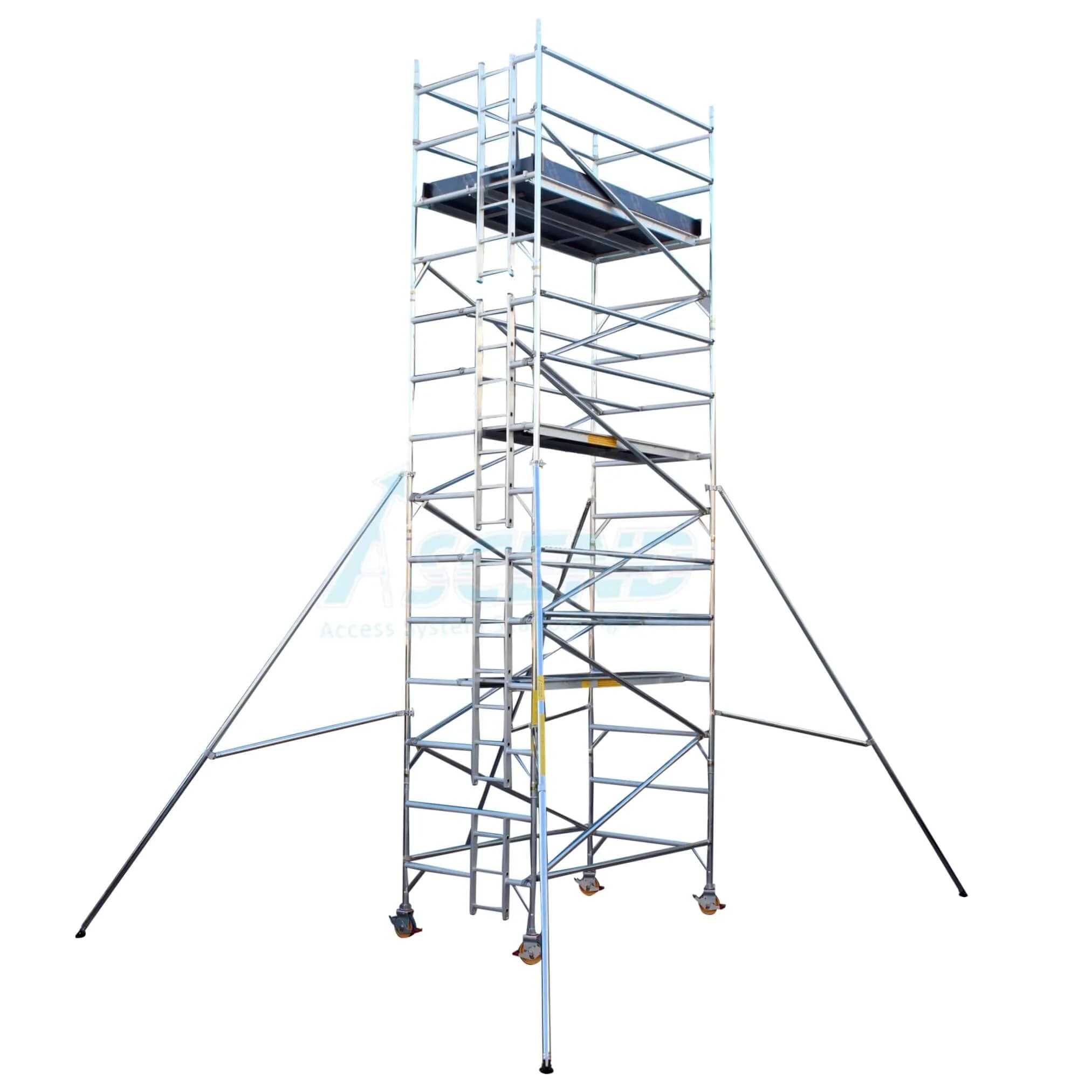 Aluminum Tower - Double Width (140 cm x 255 cm) - Platform 6.0 m