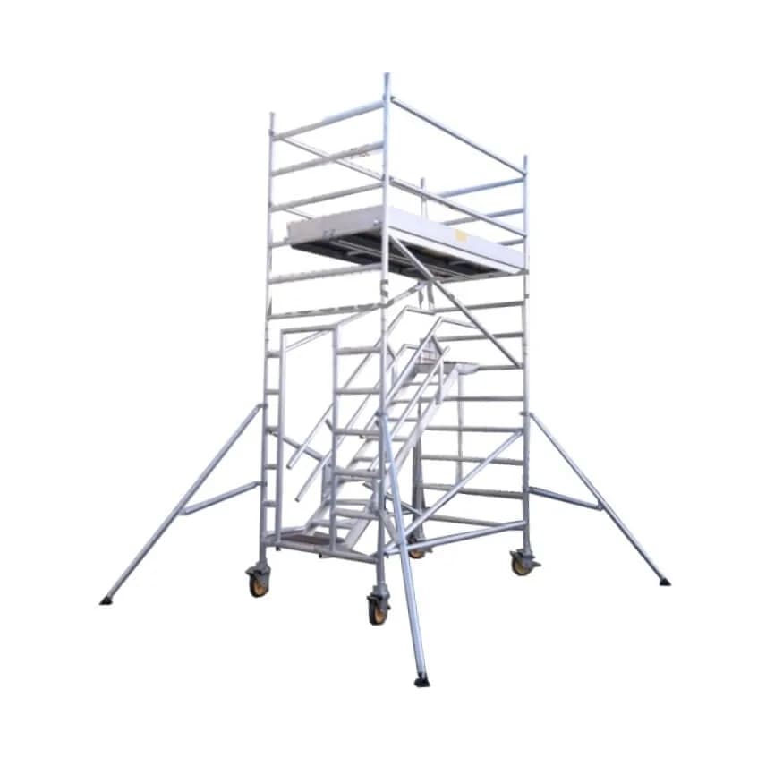 Double Width (140 cm x 255 cm) Stairway Tower – Platform 3.0 m (with Fixed Wheel)